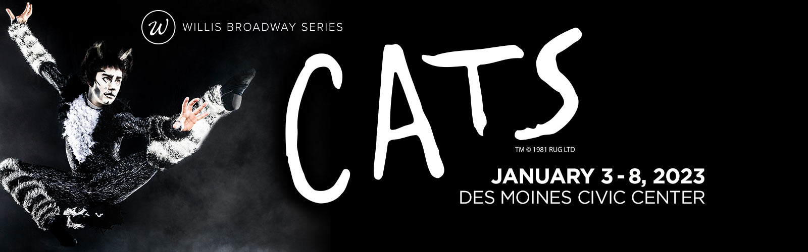 Cats the Musical at the Des Moines Civic Center Jan. 3-8, 2023