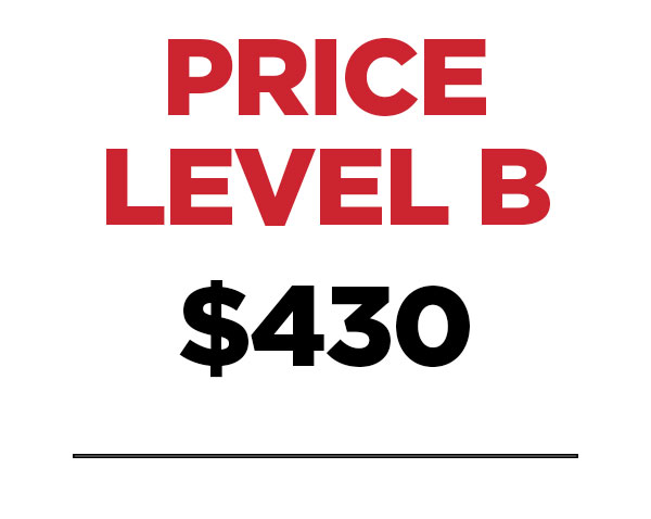 Price Level B - $430